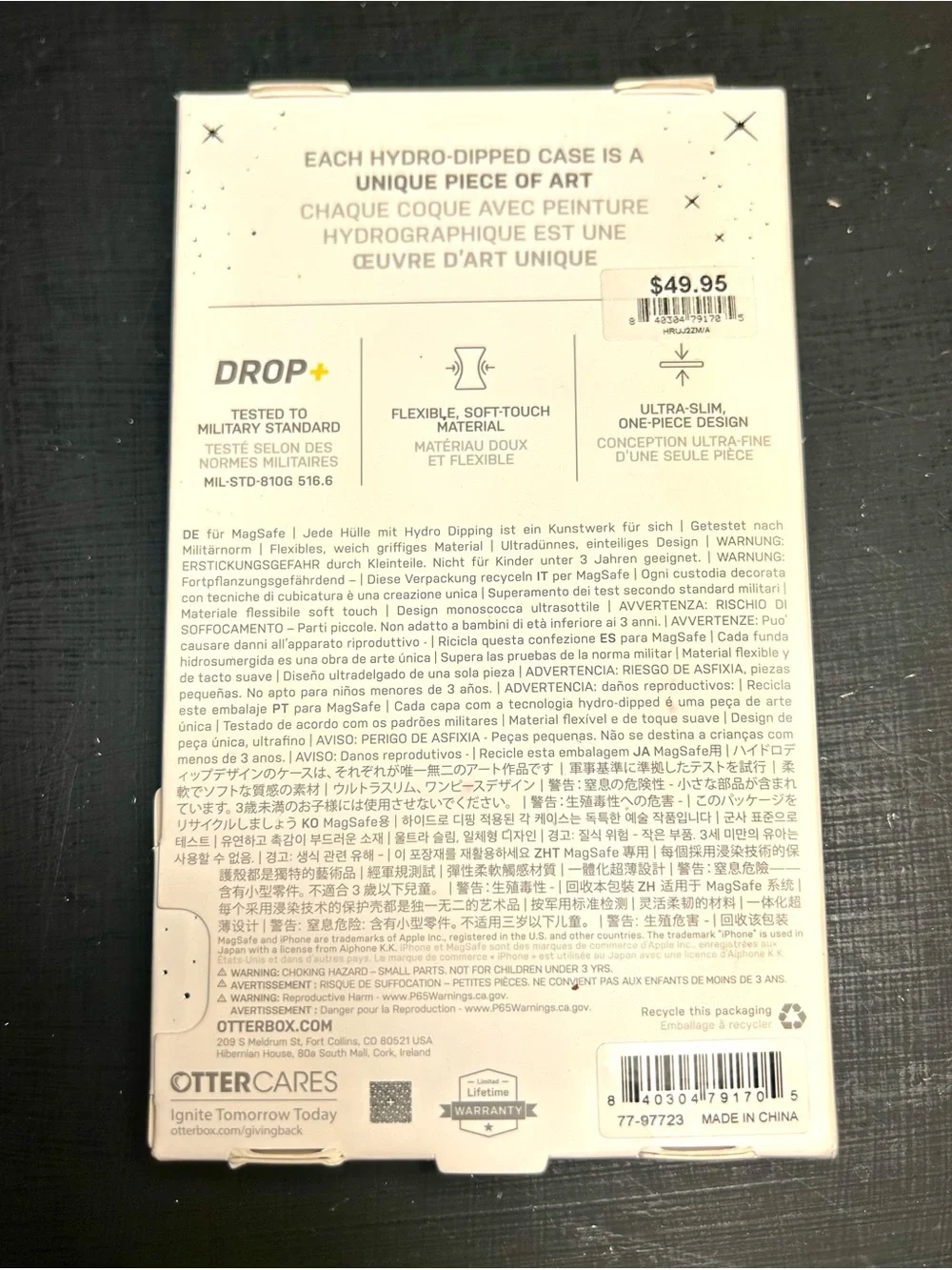 RARE OtterBox Figura Series for iPhone 16 Pro Max Case - Lagoon Nebula Design